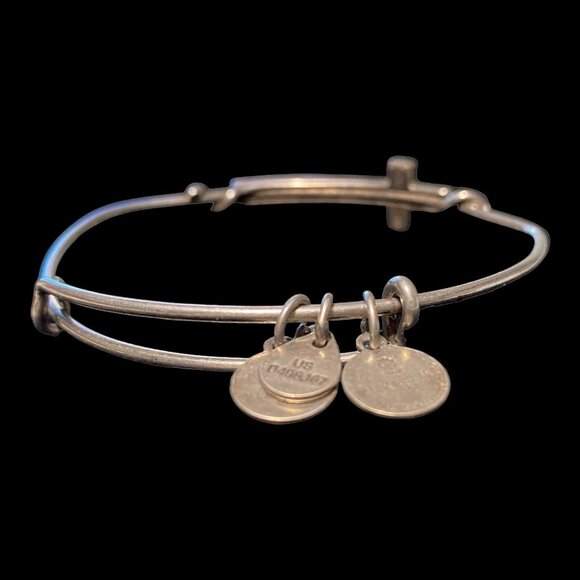 Alex and Ani Bracelet 8” Women Sterling Silver 925 Recycle Made in USA With Love - Picture 6 of 9
